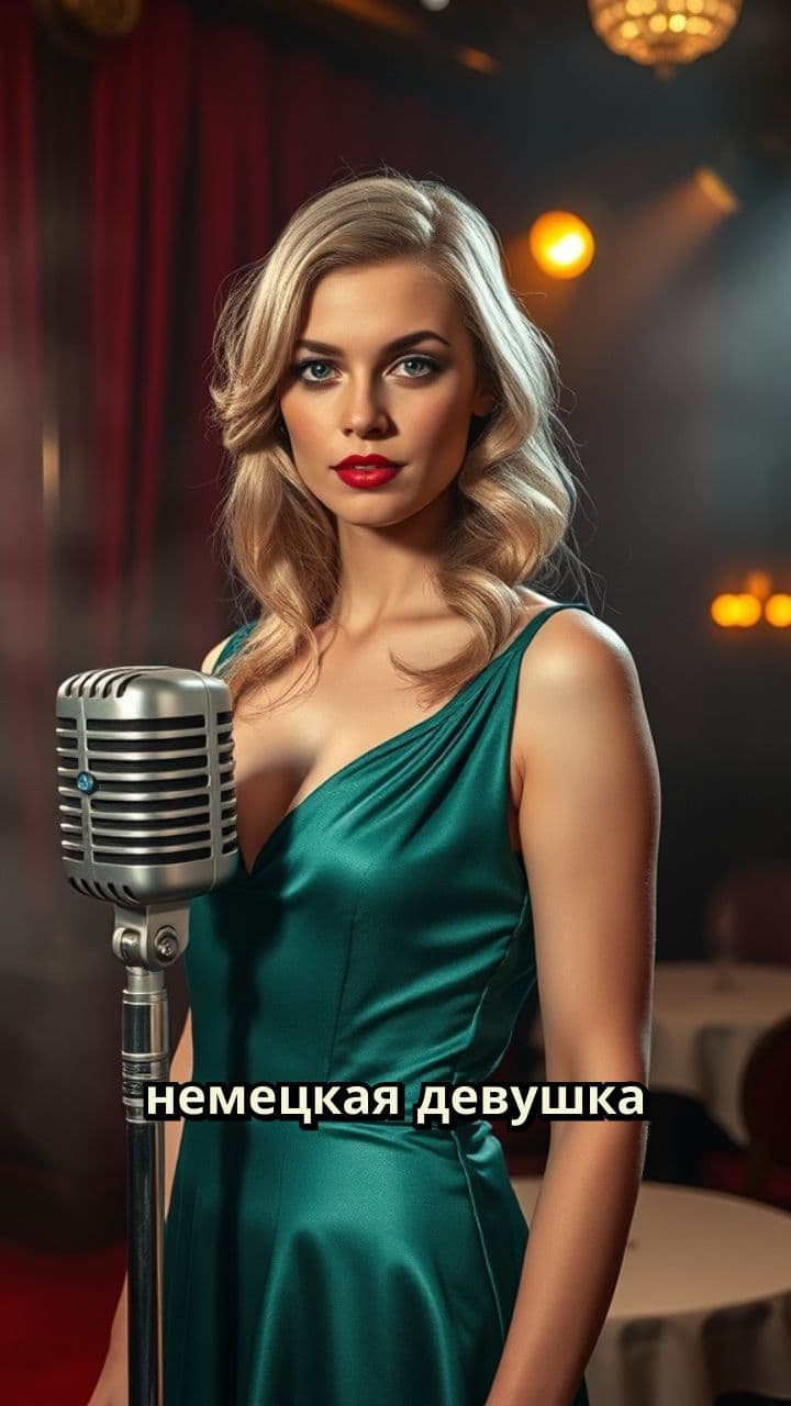 Блондинка поет в берлинском кабаре 1936