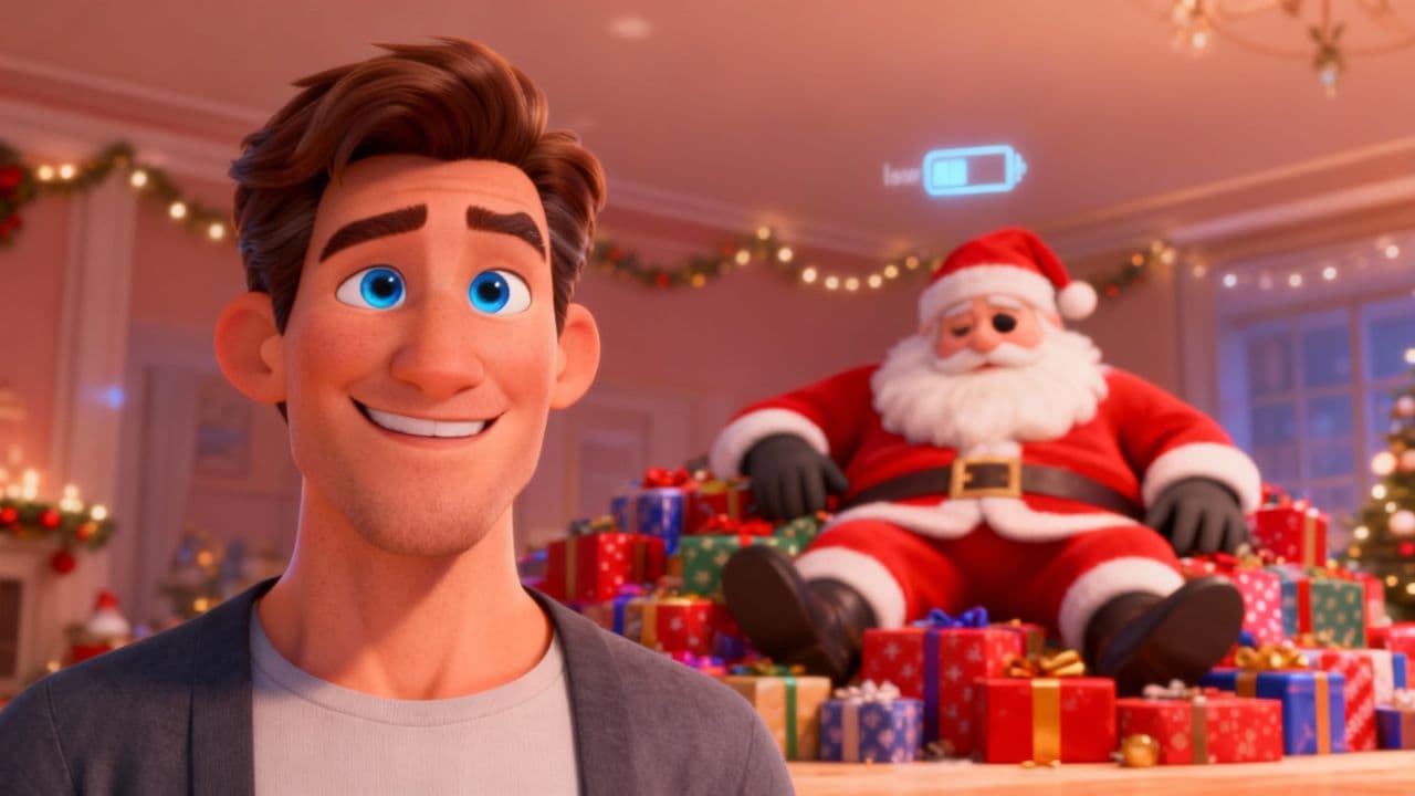 Santa's Tired Christmas Wish