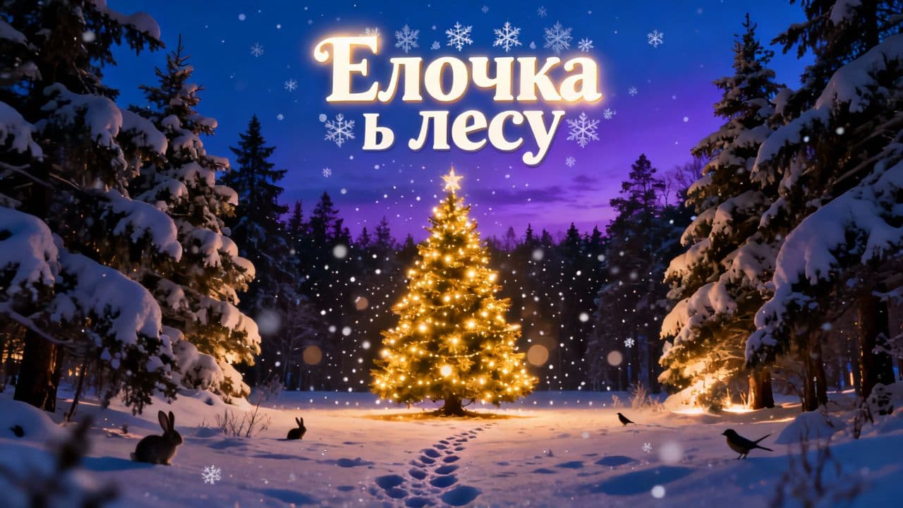 Елочка в лесу