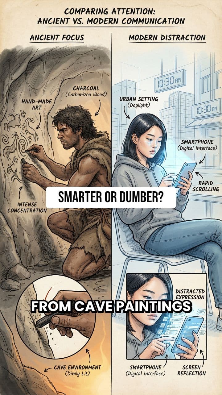 Smarter or Dumber: Humanity's Cognitive Evolution