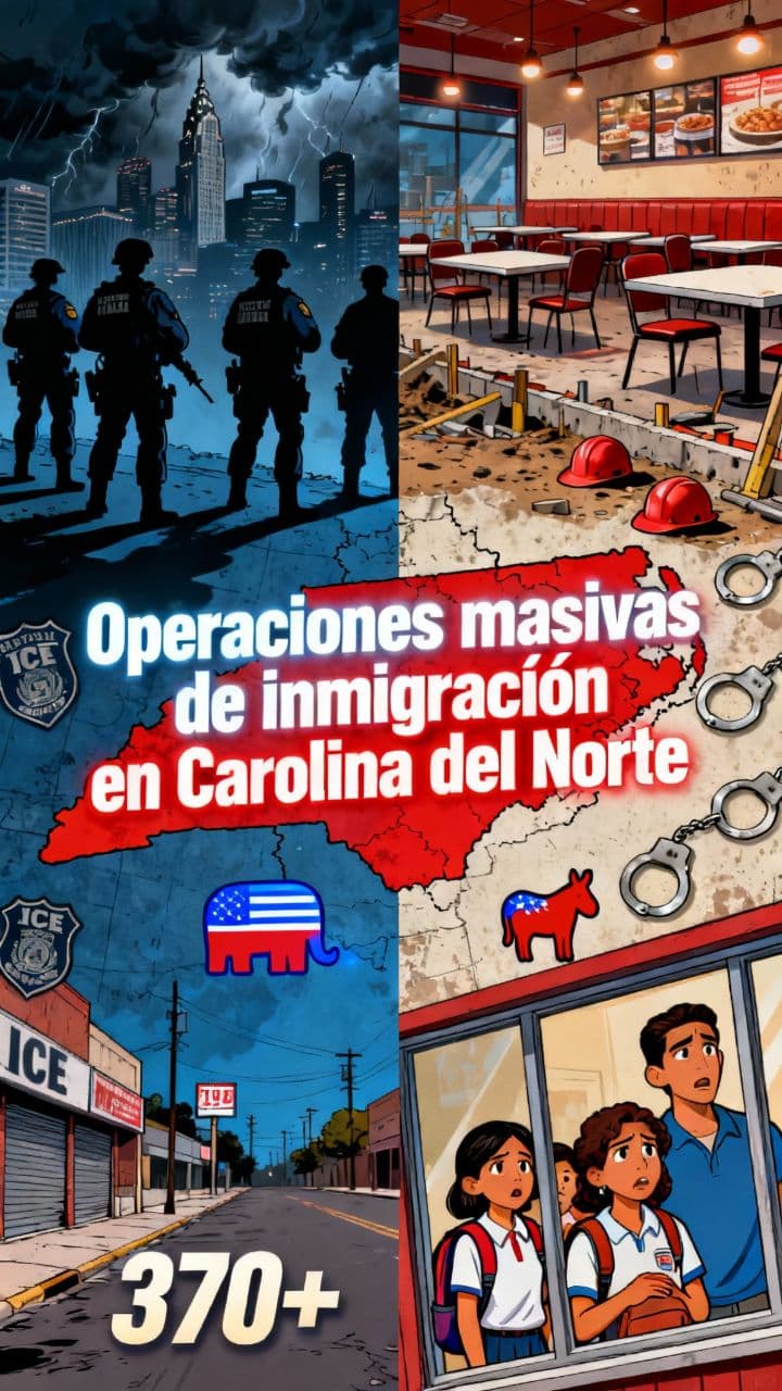 Operaciones masivas de inmigración en Carolina del Norte