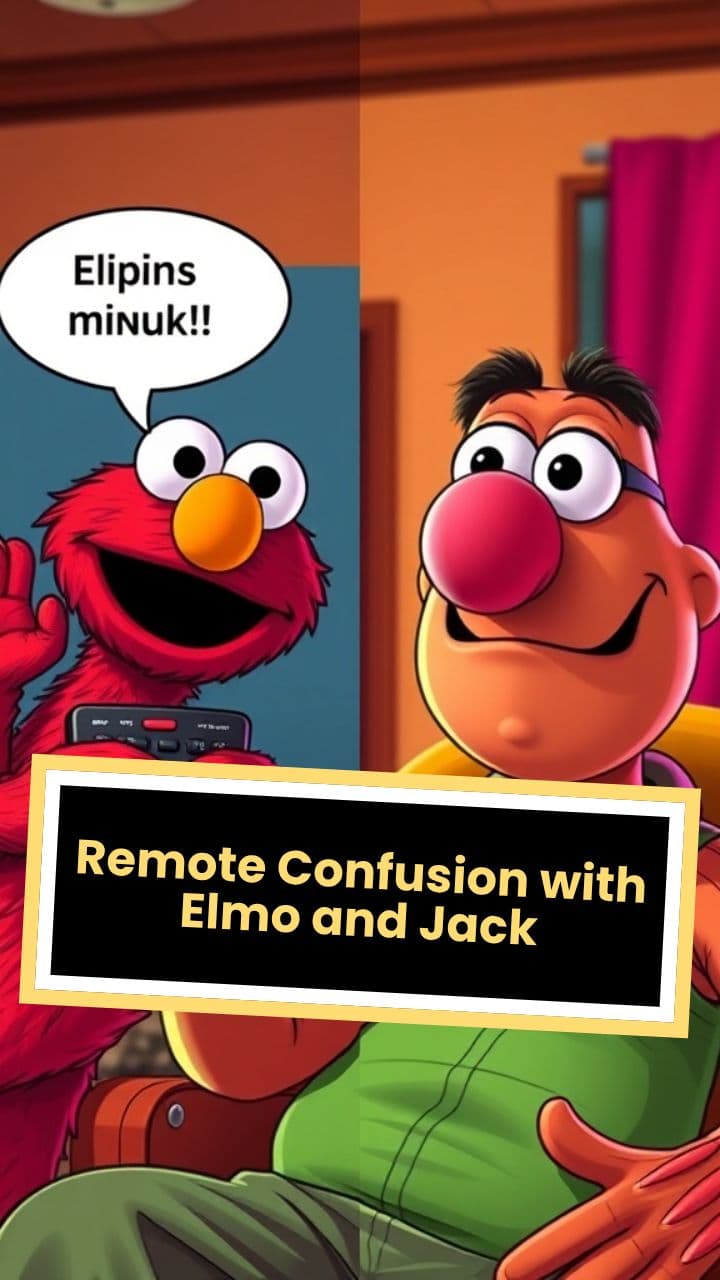 Remote Confusion with Elmo and Jack