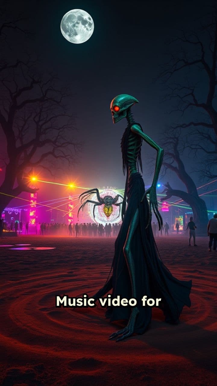 Creepy Creatures at the Psytrance Festival