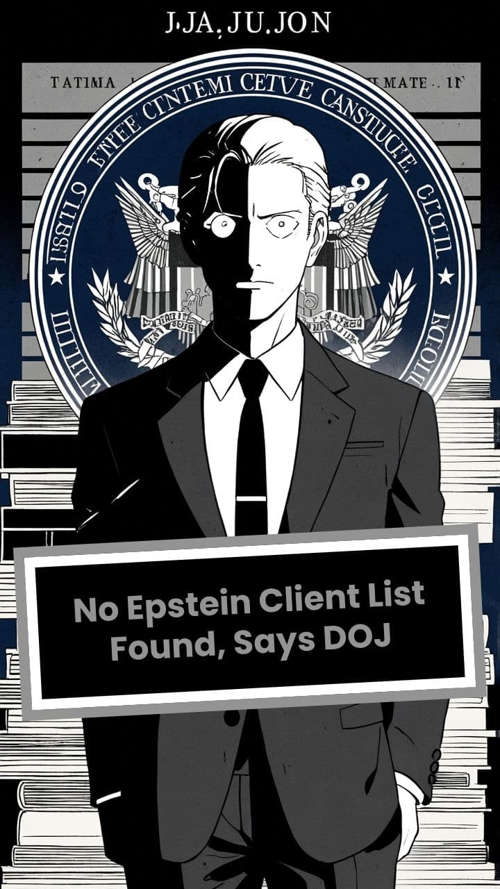 No Epstein Client List Found, Says DOJ #DonaldTrump #TaylorSwift #PoliticsAndPopCulture #BreakingNews #2025Election #TrumpVsSwift #CelebrityNews #USPolitics