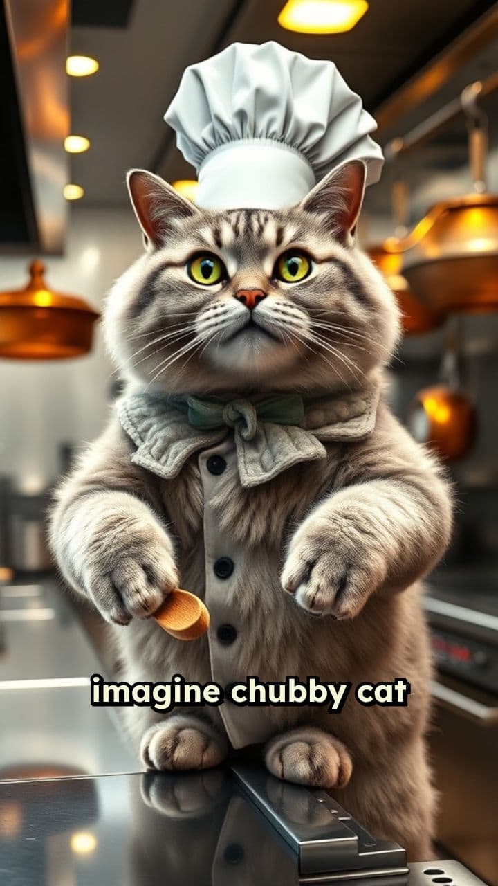 Chubby Cat in Ratatouille Scene