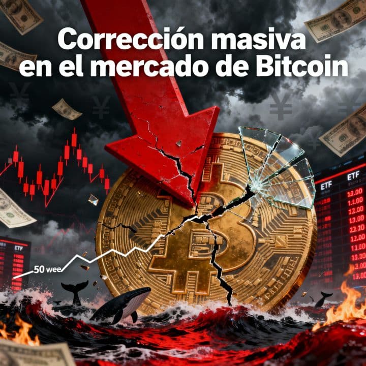 Corrección masiva en el mercado de Bitcoin
