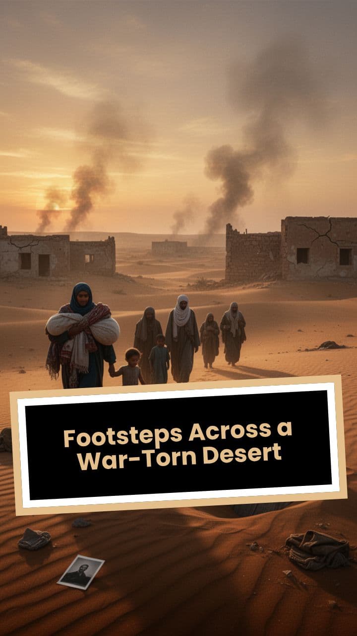 Footsteps Across a War-Torn Desert