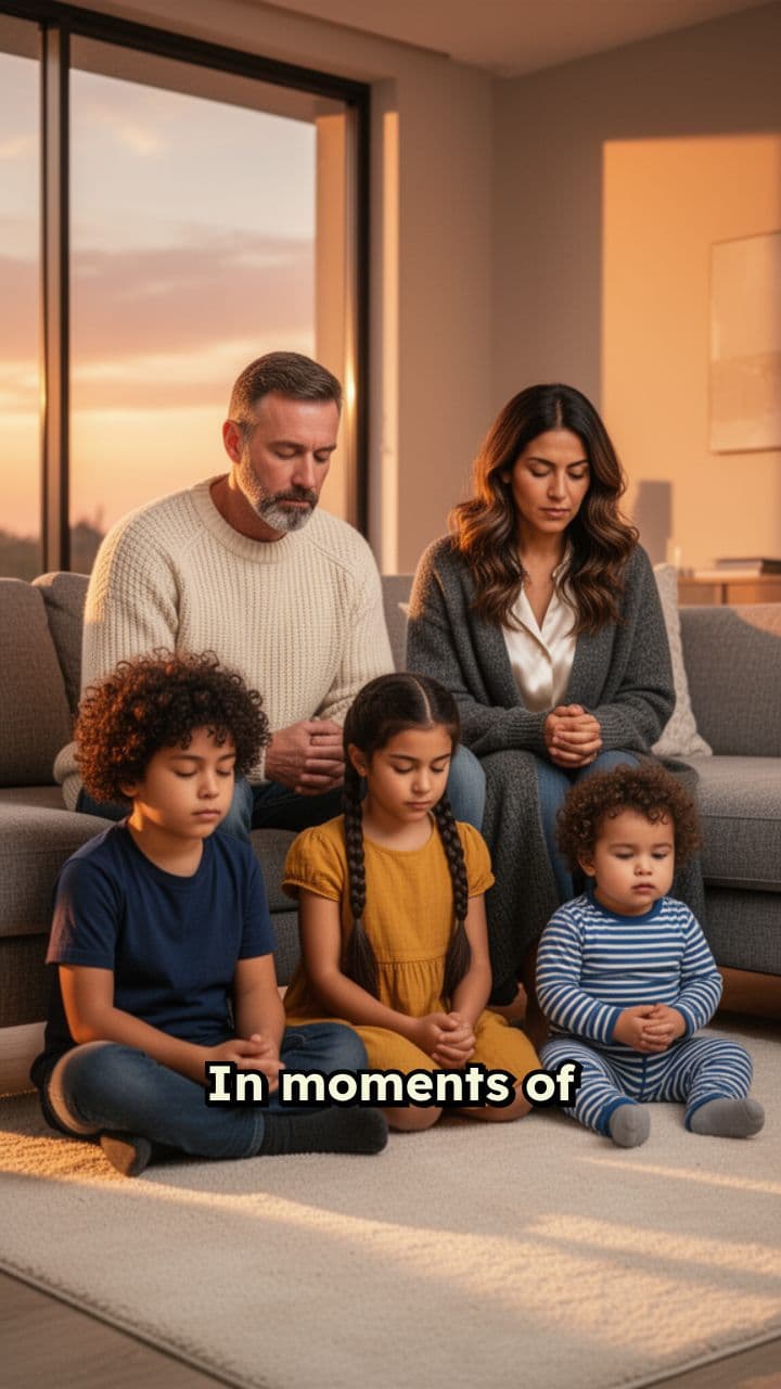 Family Faith at Sunset