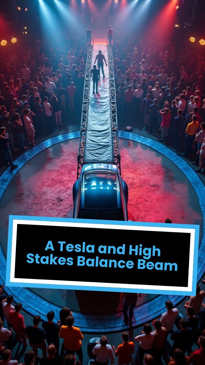 A Tesla and High Stakes Balance Beam