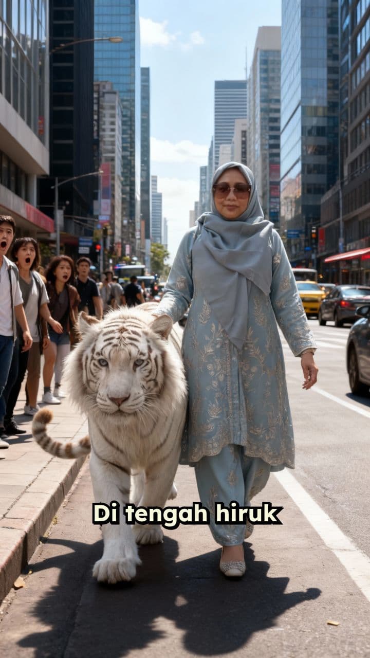 Wanita dan Harimau Putih di Kota