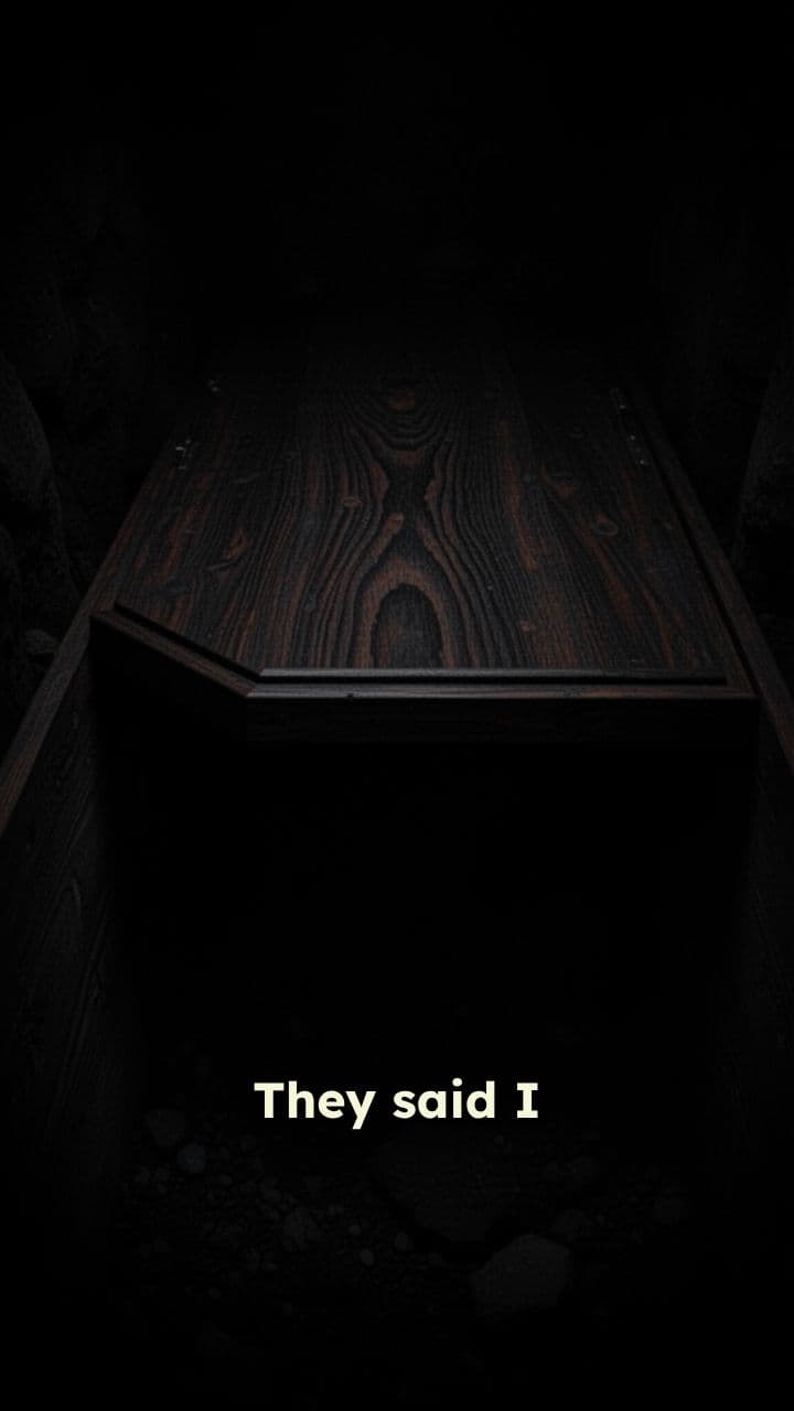 I WOKE UP DURING MY OWN FUNERAL