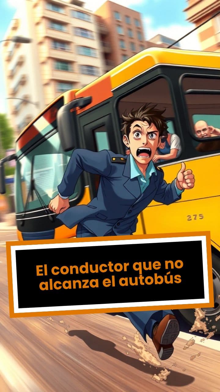 El conductor que no alcanza el autobús