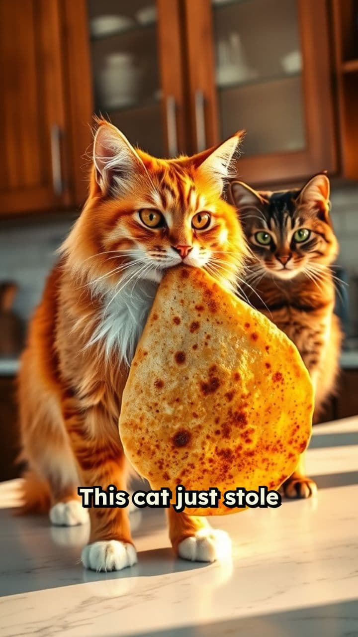 Cats' Dosa Tug-of-War Chaos