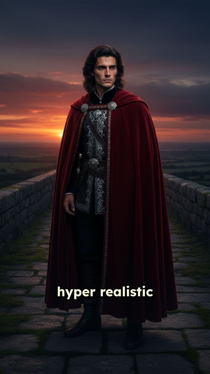 Medieval Prince Holding His Princess