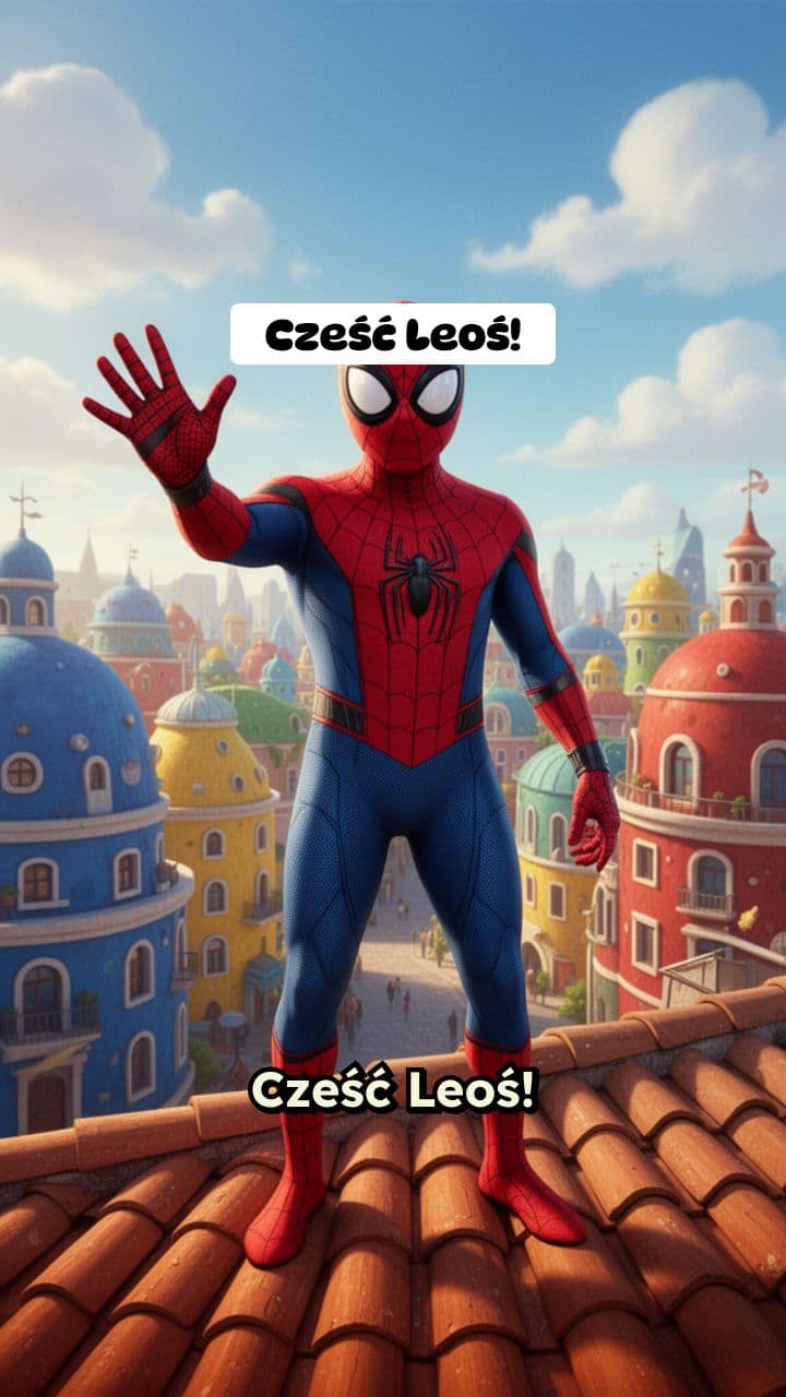 Wiadomość od Spider-Mana dla Leosia