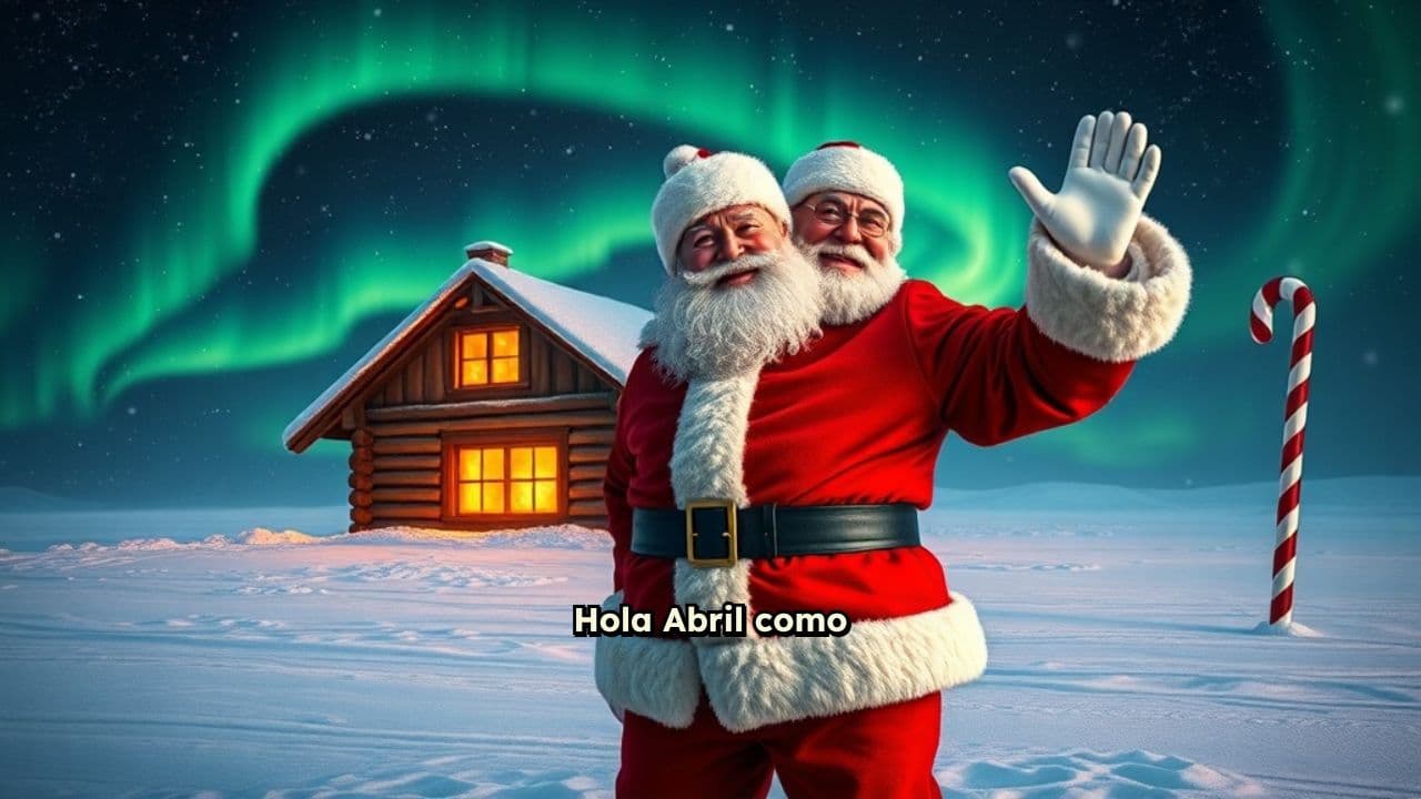 Saludo de Santa desde el Polo Norte