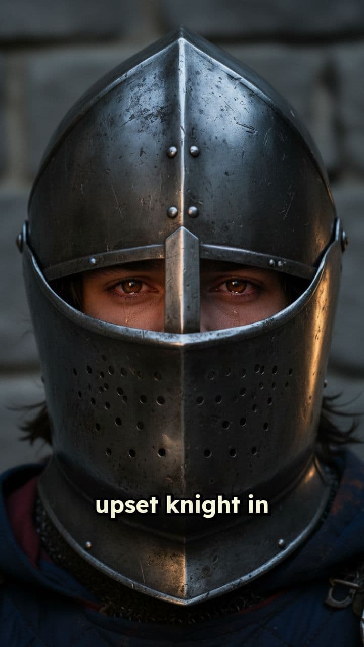 Tearful Knight Before the Princess