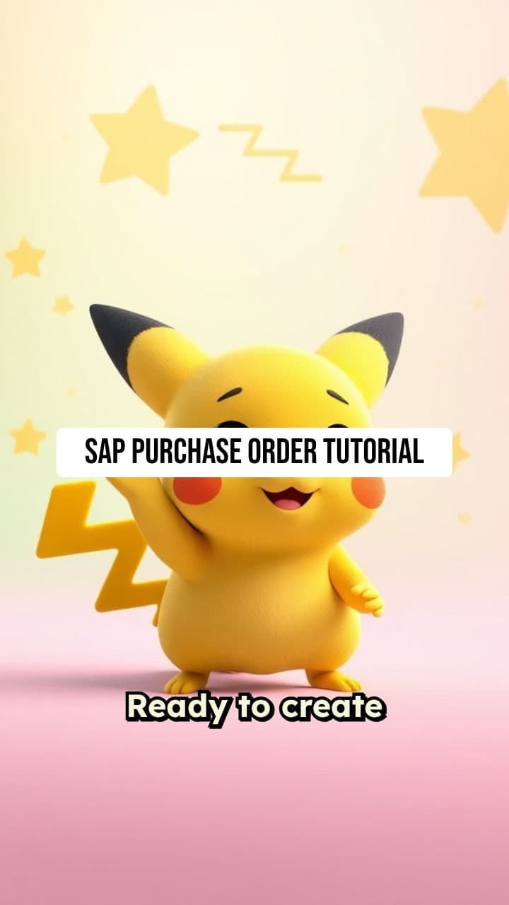 SAP Purchase Order Tutorial: Gamified Edition