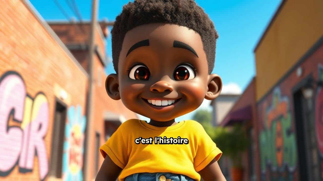 Le rêve d'un garçon souriant