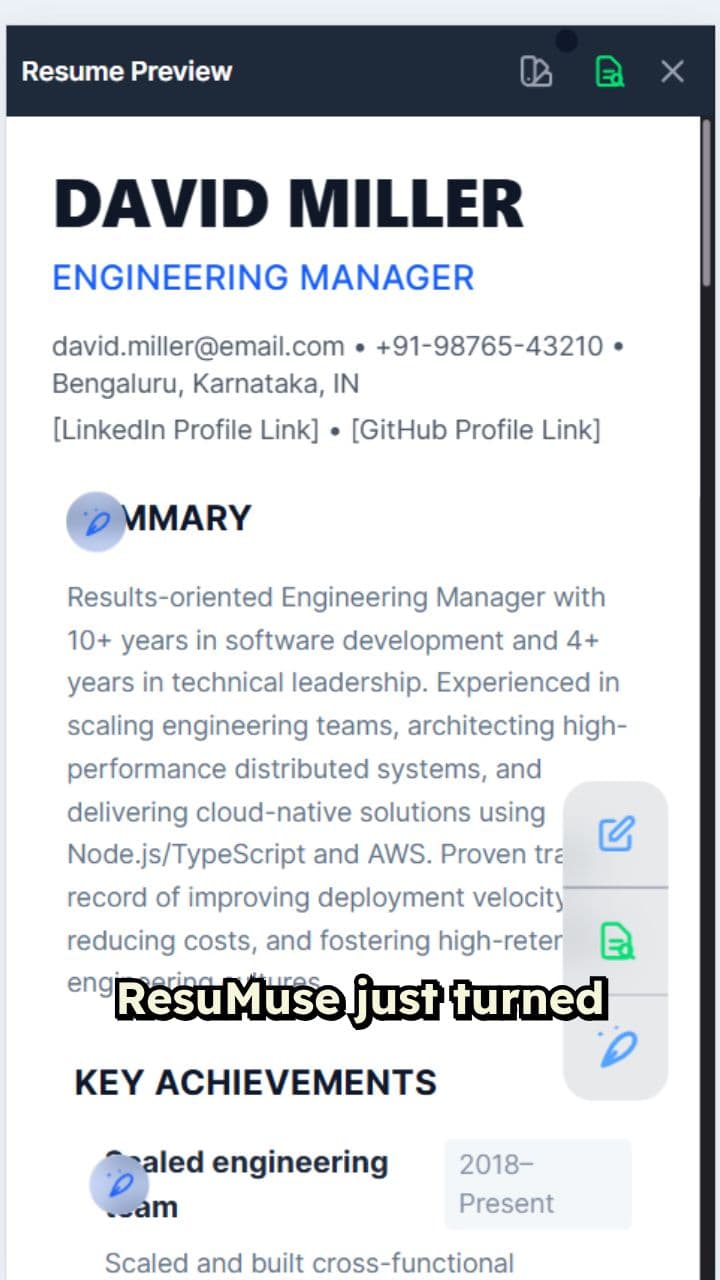 ResuMuse: Reverse-Engineer Job Applications