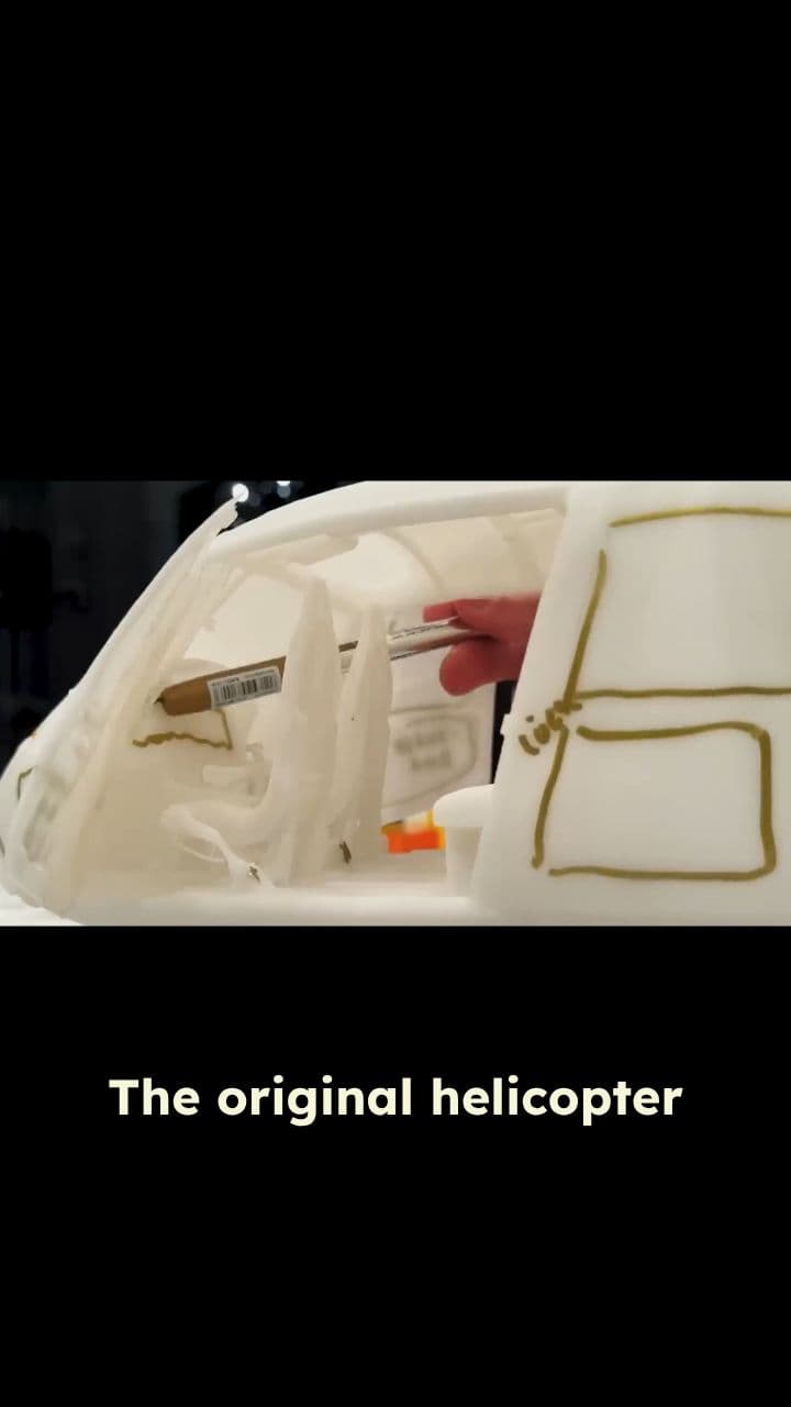 Designing the Helicopter's Shark Mouth