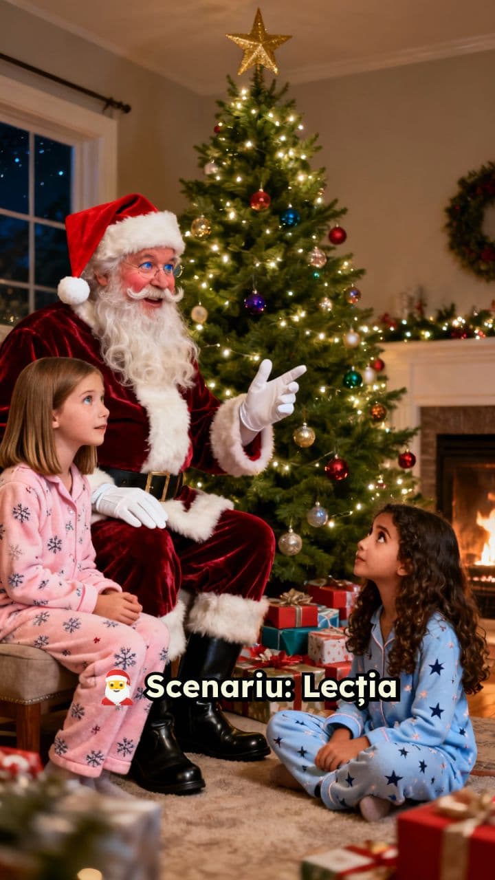 Lecția Moșului pentru Ingrid și Indira