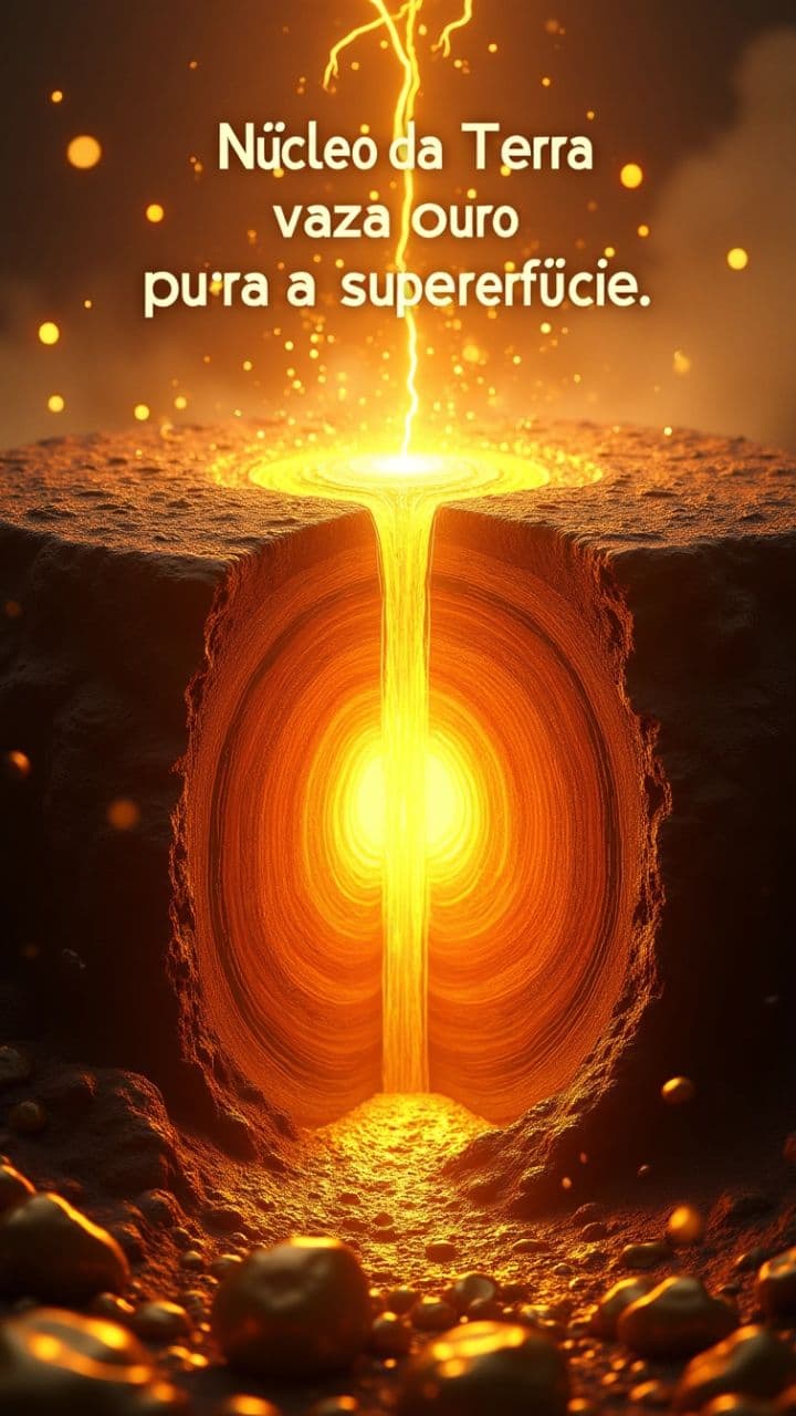 Núcleo da Terra vaza ouro para a superfície