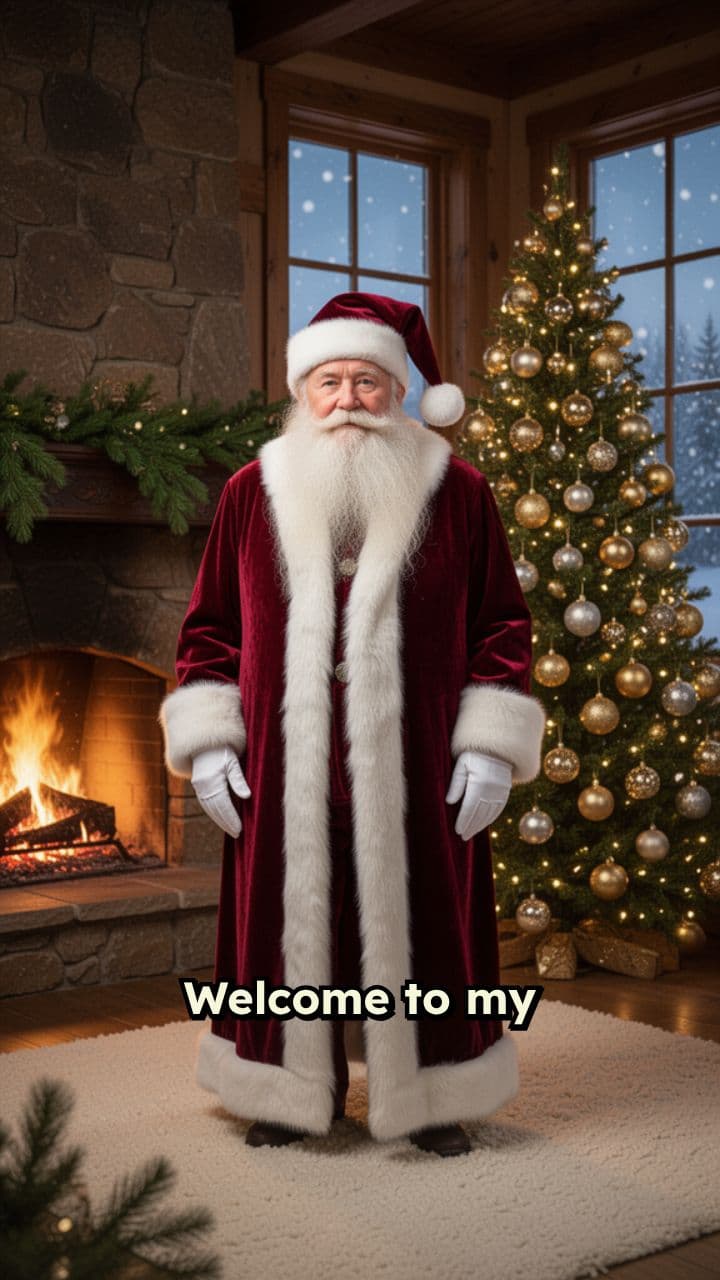 Santa's Warm Christmas Greeting