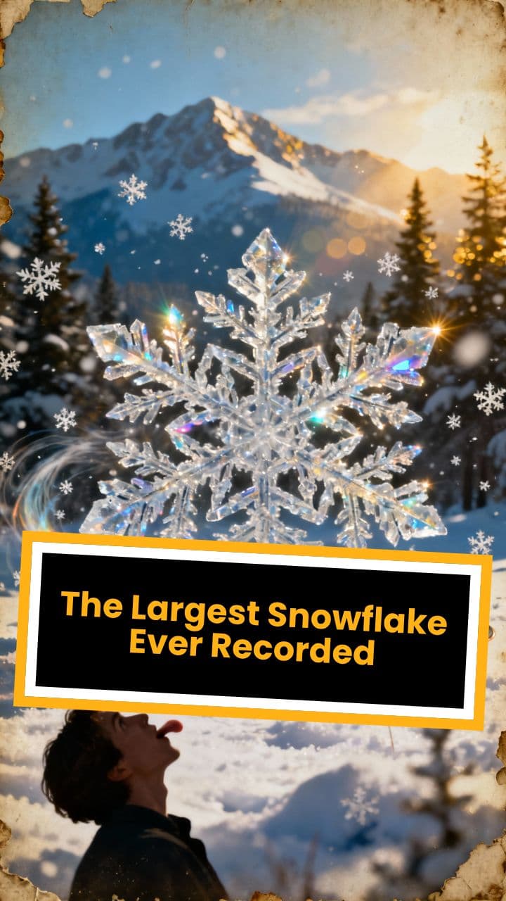 The Largest Snowflake Ever Recorded