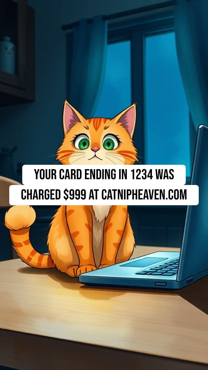 When Your Cat Discovers He Has a Credit Card