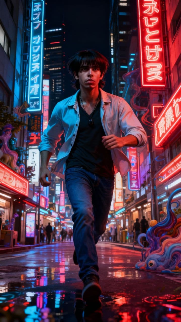 Neon Dreams of Tokyo Night