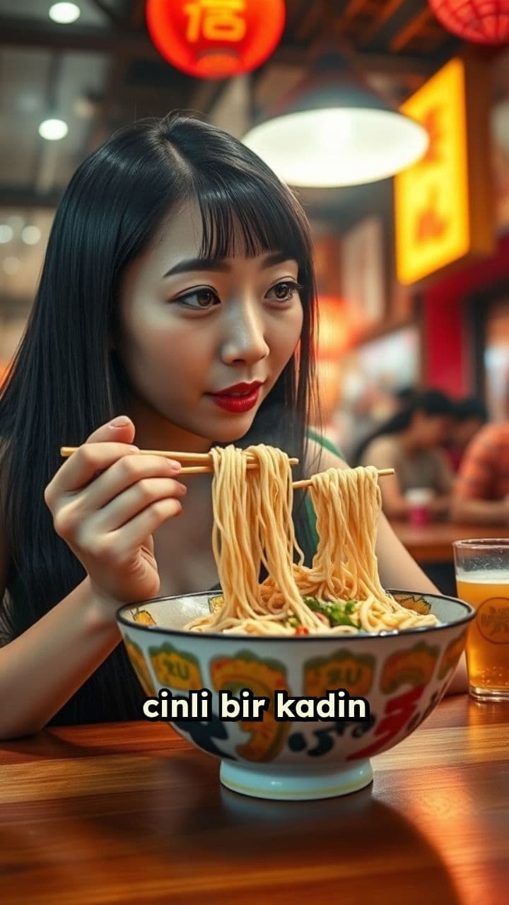 Noodle Yiyen Kadın