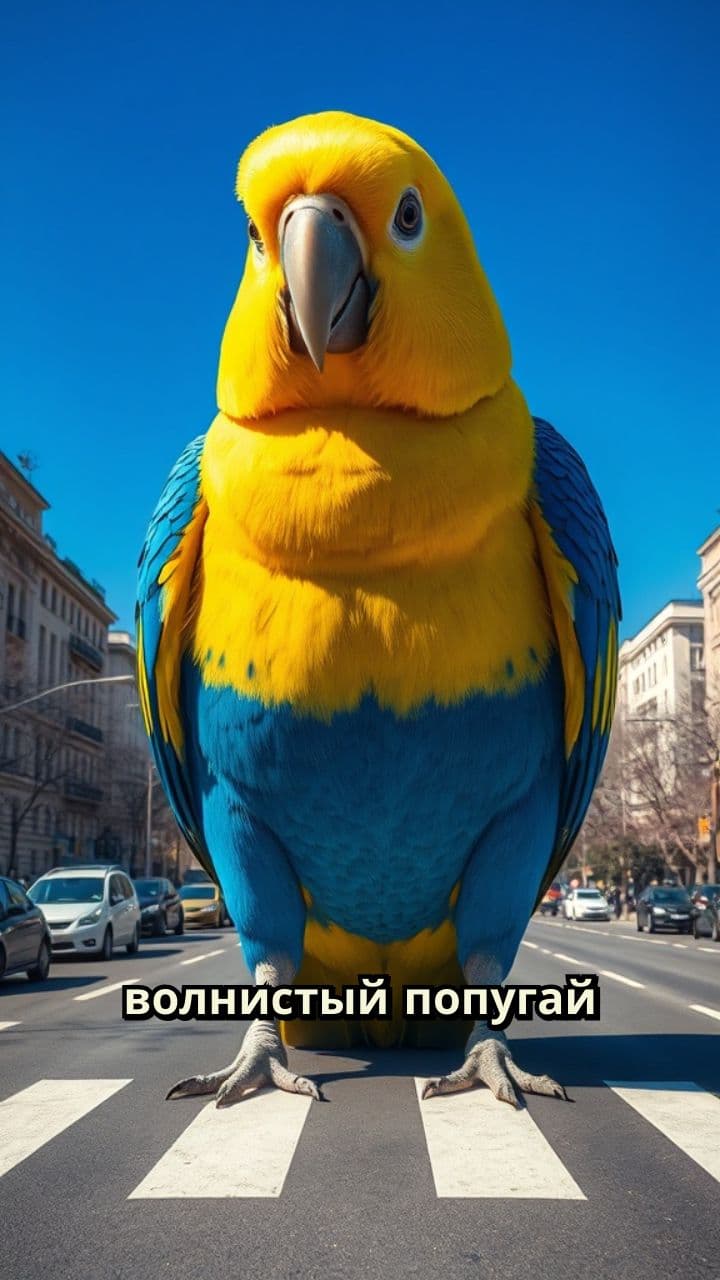 Попугай учит правилам дорожного движения