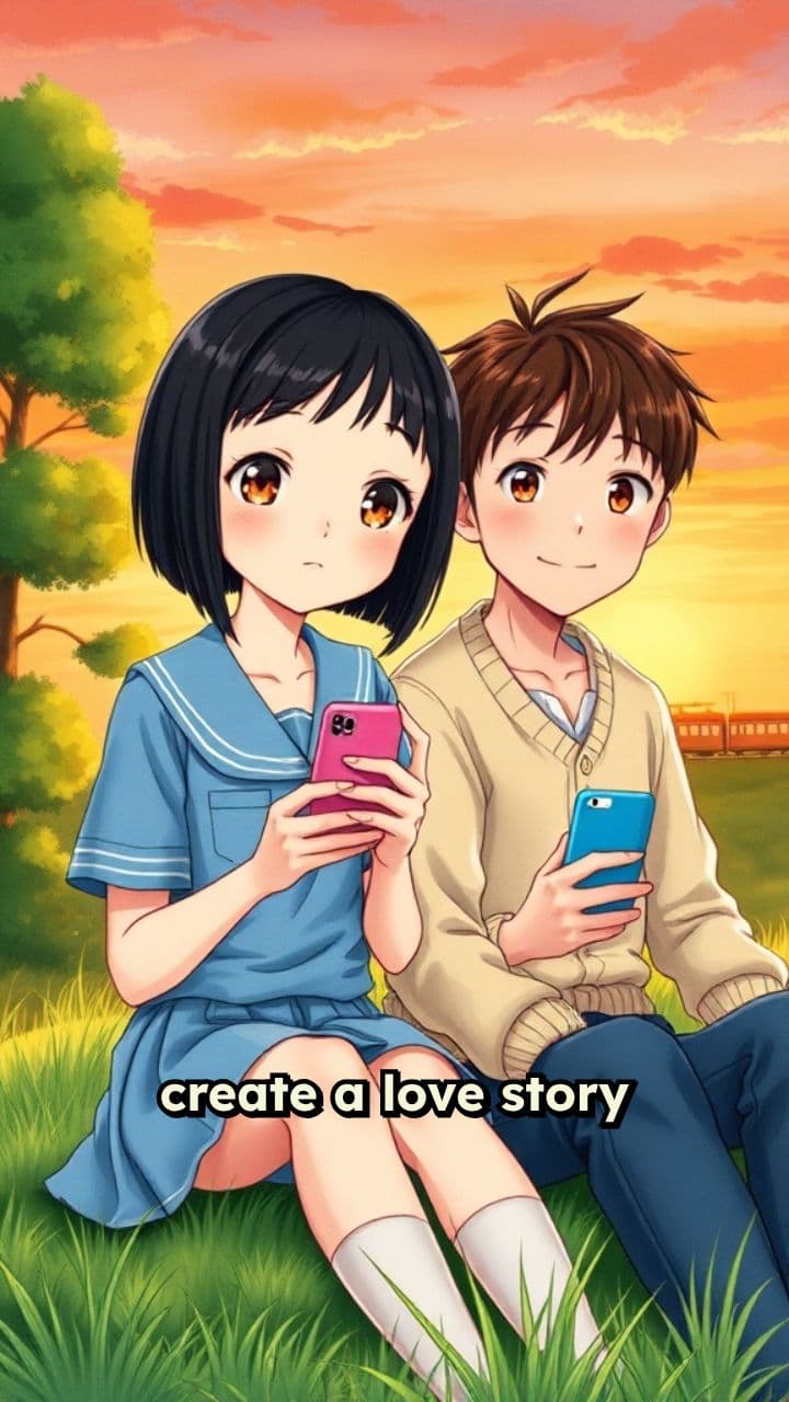 Ghibli Texting Love Story