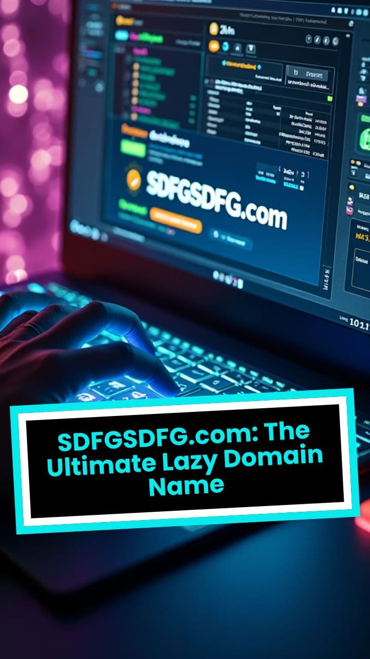 SDFGSDFG.com: The Ultimate Lazy Domain Name