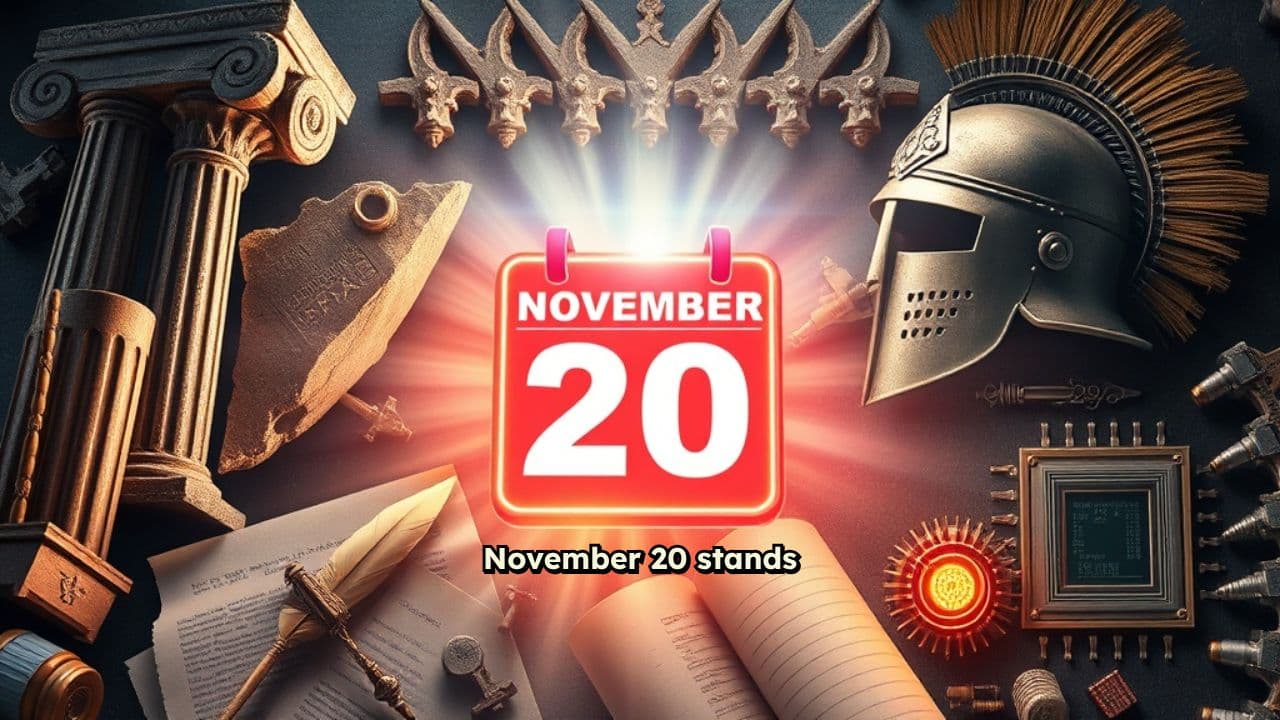 November 20: From the Bill of Rights to the International Space Station — Five Global Events That Changed the World