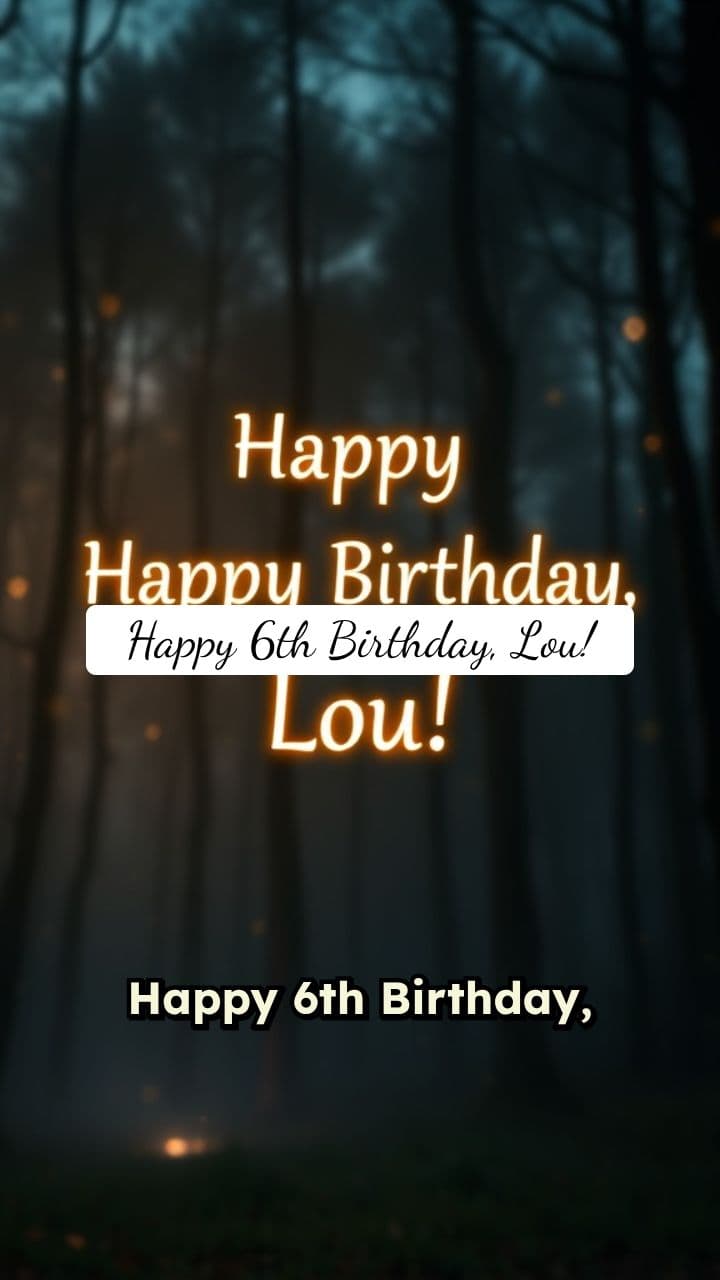 Peter Pan's Birthday Wish for Lou