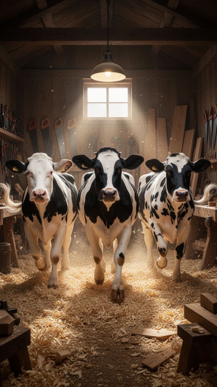 Święte krowy u stolarza