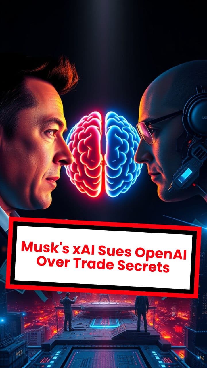 Musk's xAI Sues OpenAI Over Trade Secrets