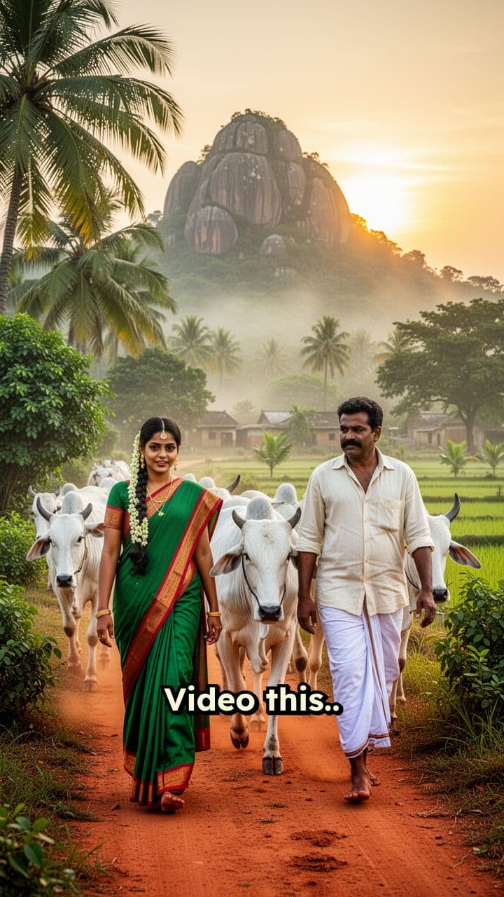 Cow Offers Milk to Shiva Linga