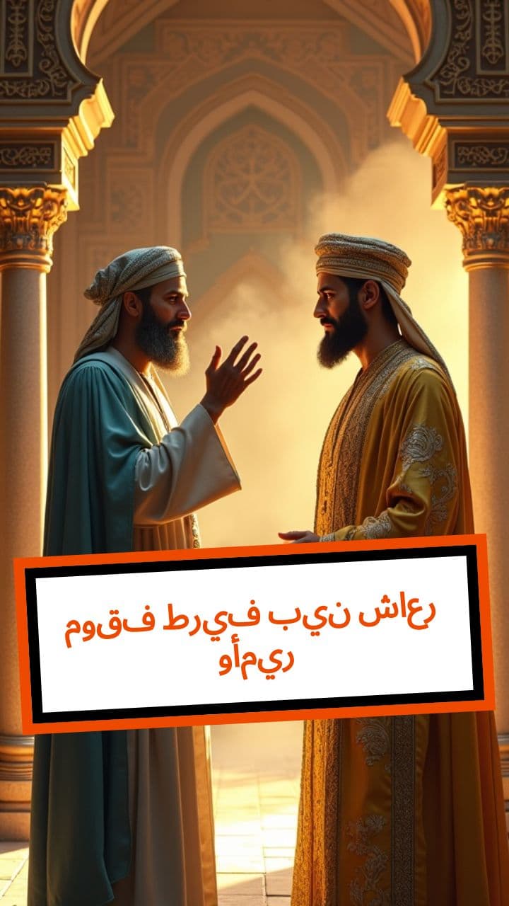 موقف طريف بين شاعر وأمير