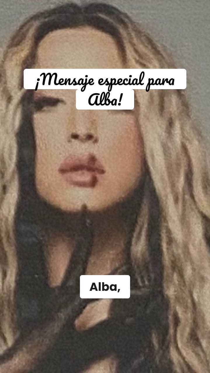 Felicitación Navideña de Lola Índigo para Alba