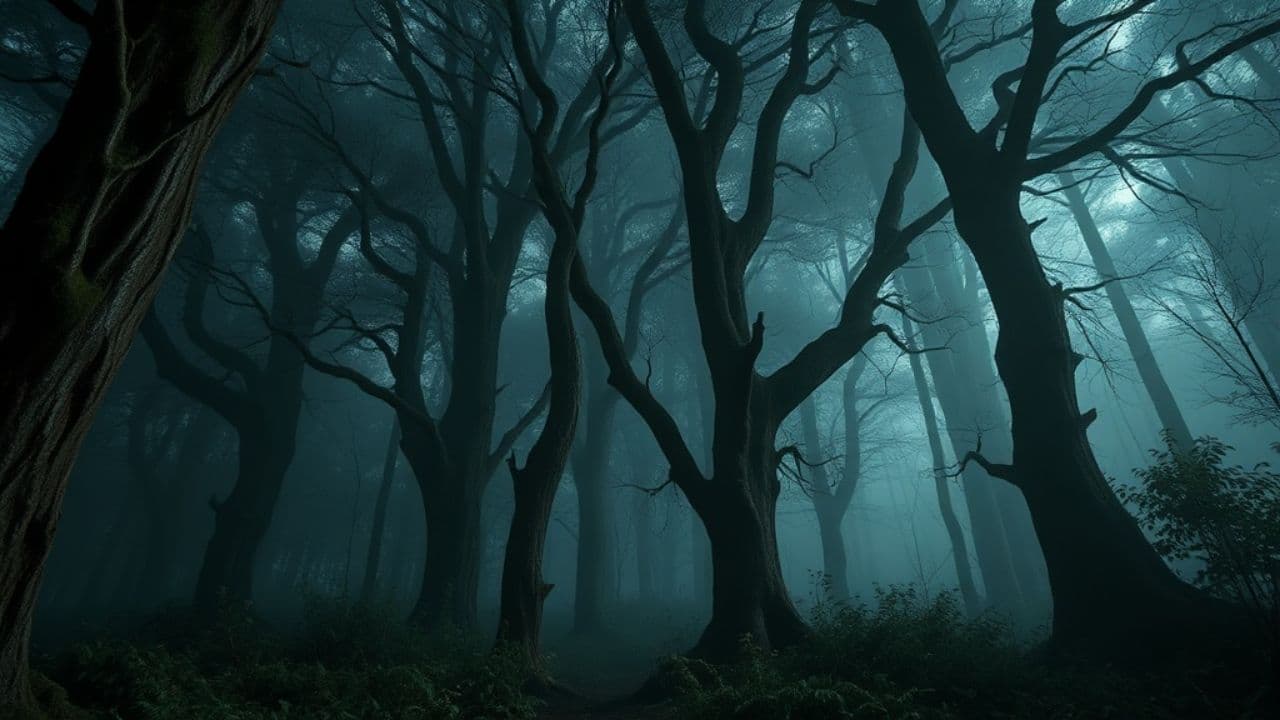 Wilcza pogoń w mrocznej nocy