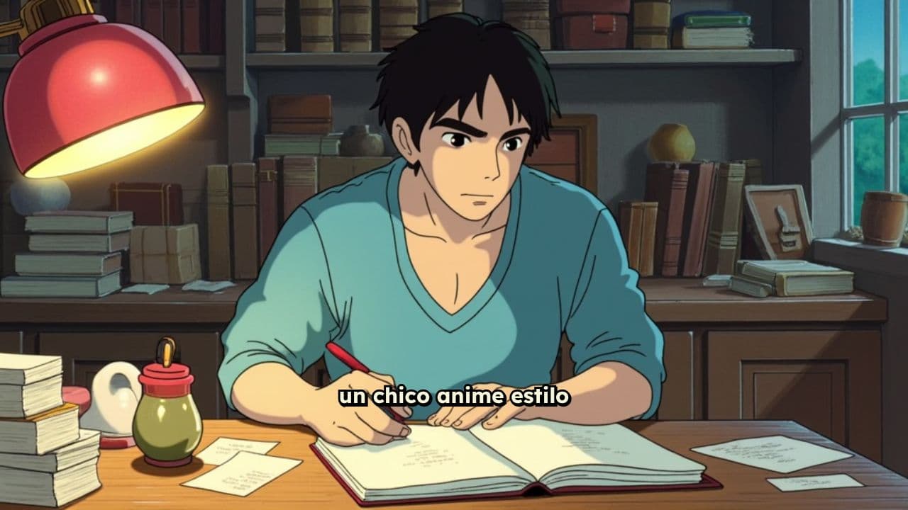 Estudio bajo la lluvia con un gato