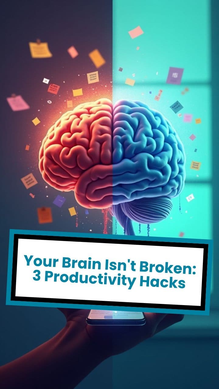 Your Brain Isn't Broken: 3 Productivity Hacks