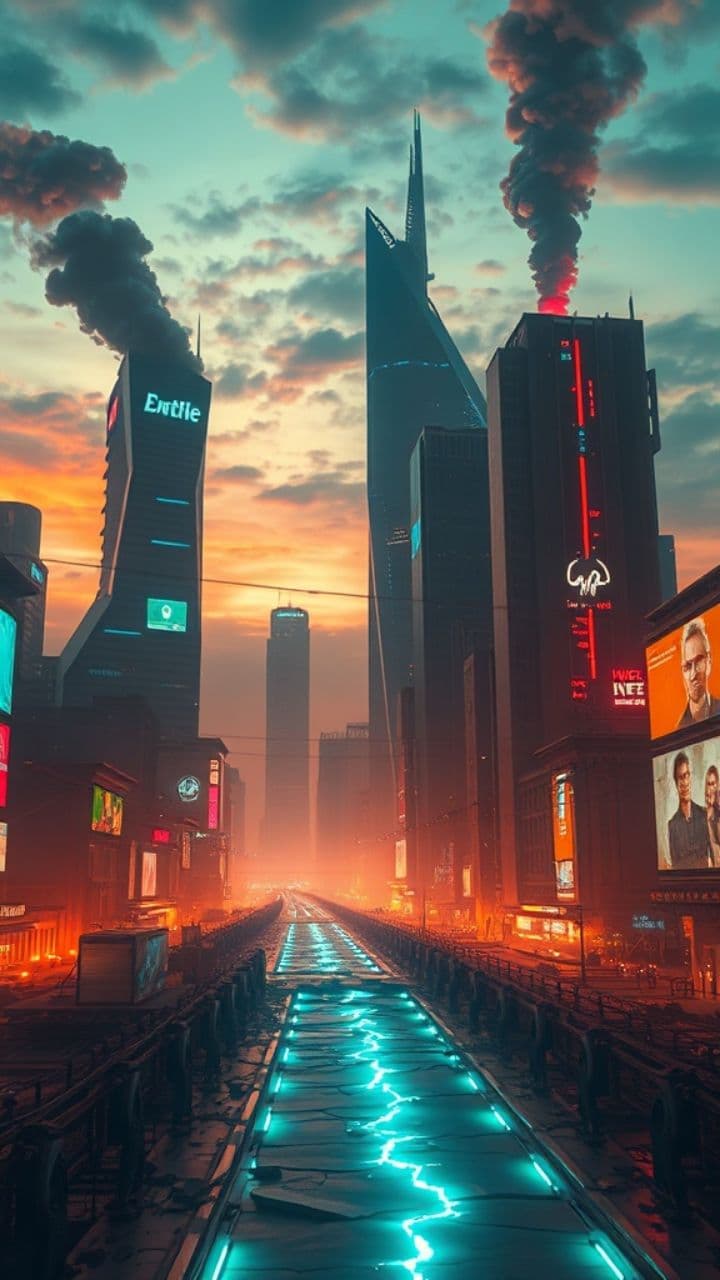 Reflejos de una ciudad en ruinas