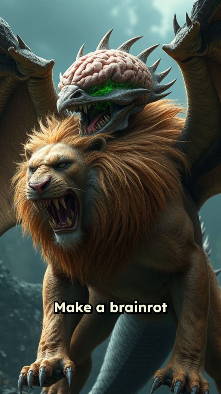 Dragon-Lion Fusion Fantasy