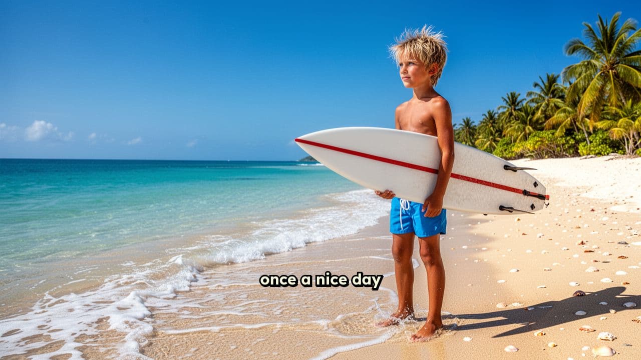 Boy Wiped Out by Big Wave