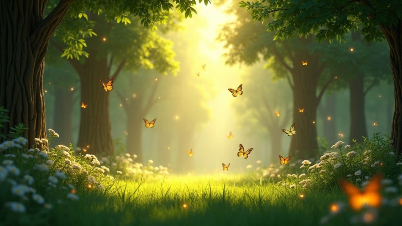 Amanhecer na Clareira da Floresta