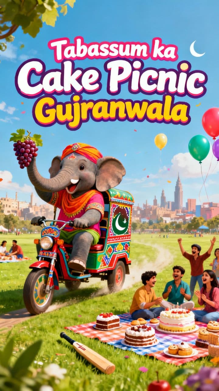 Tabassum ka Cake Picnic Gujranwala